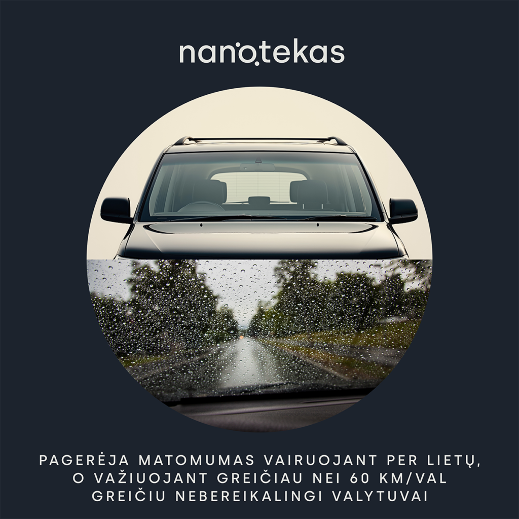 Nano danga automobilio stiklams 1