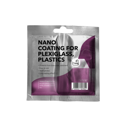 Nano coating for plexiglass, plastics (single-use)