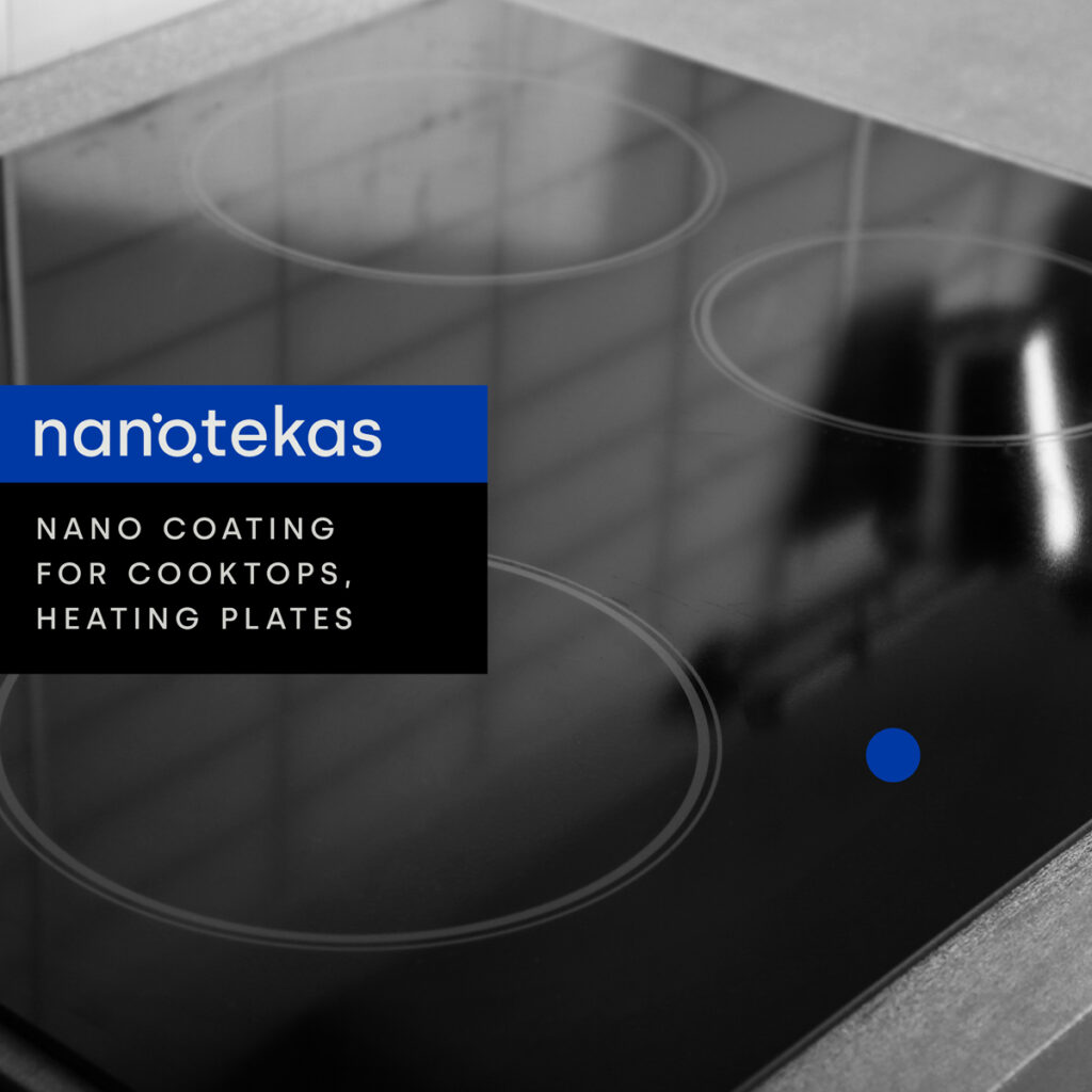 Nano coating for cooktops and heating plates 1